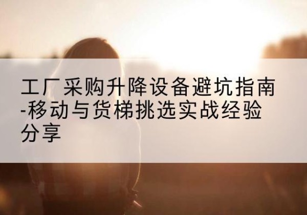 宏伟移动式升降机怎么选-工厂采购升降设备避坑指南-移动与货梯挑选实战经验分享